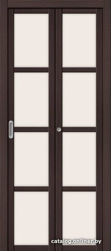 Межкомнатная дверь el'Porta Твигги-V4 складная 35x200 (Wenge Veralinga/Magic Fog)