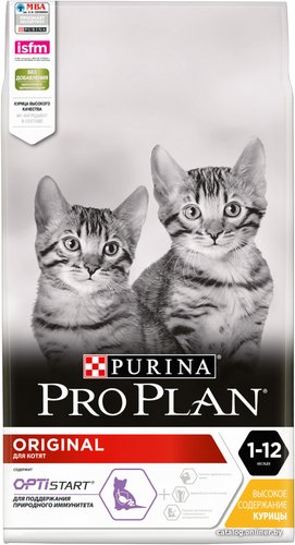 Pro Plan Original Kitten OptiStart с курицей 10 кг