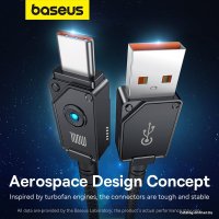 Кабель Baseus Unbreakable Series USB Type-A - USB Type-C (1 м, черный)