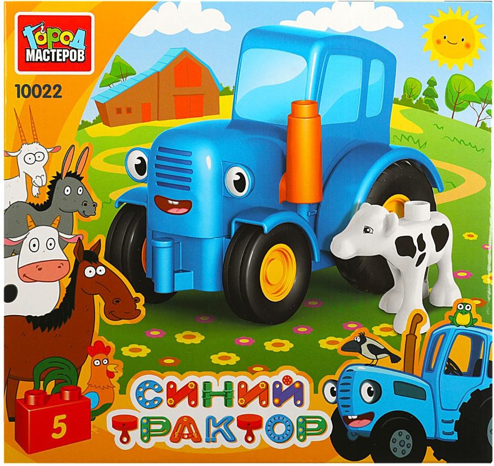 

Конструктор Город мастеров Синий Трактор 10022-GK (48)