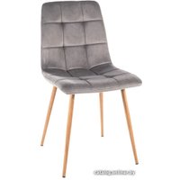 Стул Signal Mila D Velvet (bluvel 14 серый/дуб) в Мозыре