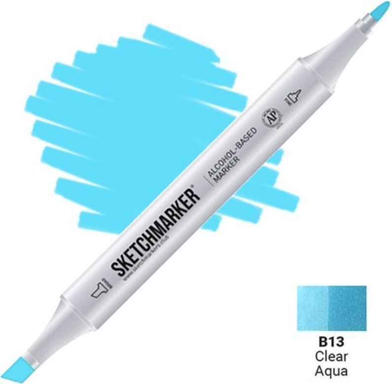 

Маркер художественный Sketchmarker Двусторонний B13 SM-B13 (водный прозрачный)