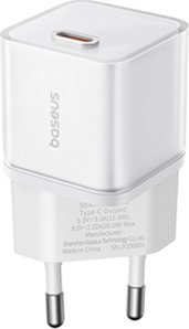

Сетевое зарядное Baseus GaN5S Fast Charger 1C 20W EU P10162503213-00 (белый)