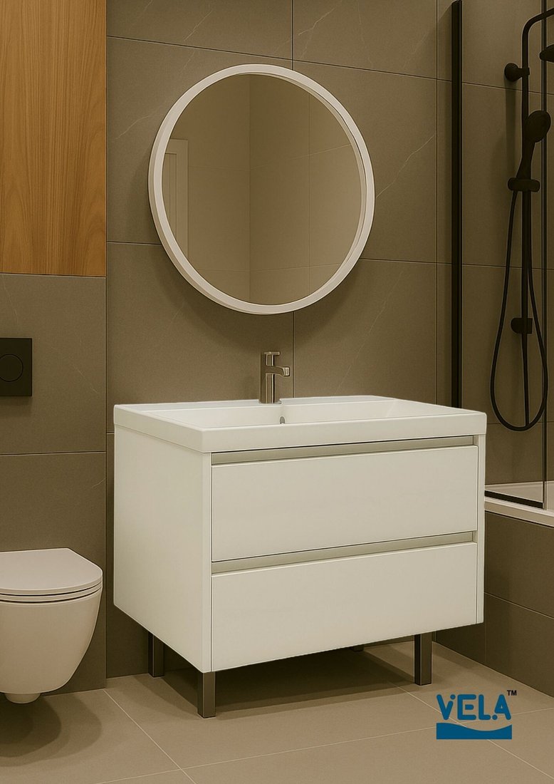 Vela Тумба под умывальник Vela Мира 80Н под Classica (белый глянец) TU27105