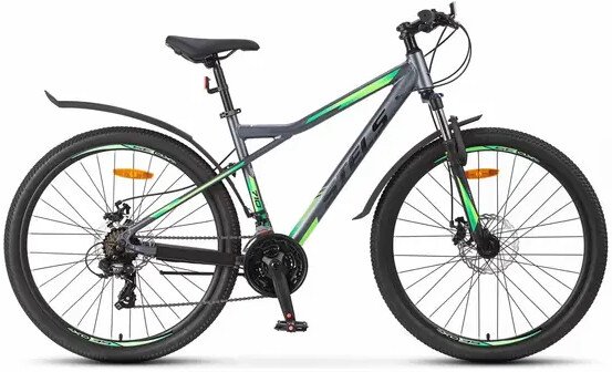 

Велосипед Stels Navigator 710 MD 27.5 V020 р.18 2026 (серый/зеленый)