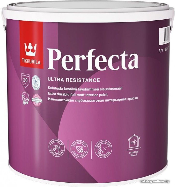 Краска Tikkurila Perfecta 9 л (база С, глубокоматовая)