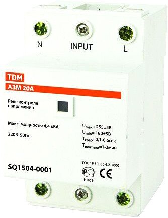 

Реле напряжения TDM Electric SQ1504-0001