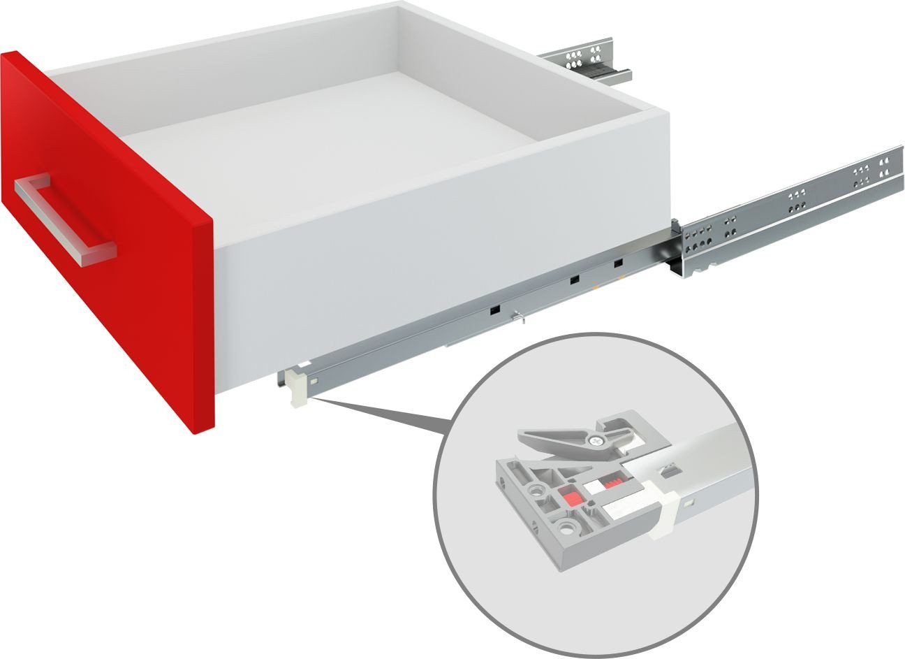 

Направляющие скрытого монтажа Boyard B-Slide DB8881Zn/270