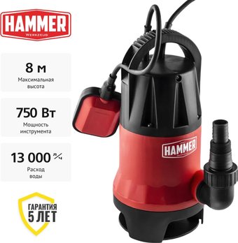 Дренажный насос Hammer NAP750D