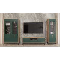 Тумба НК-Мебель Brass ТВ-1 (изумруд)