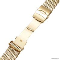 Браслет Rumi Shark металлический 20 мм (золотистый)