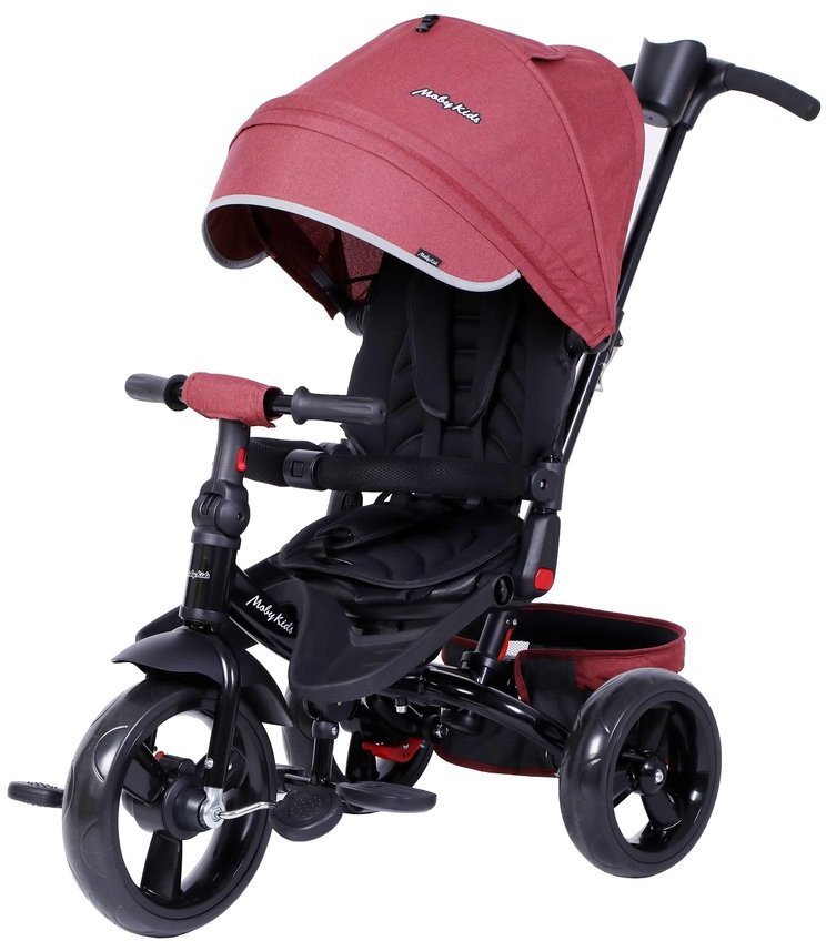 

Детский велосипед Moby Kids Leader 360 12x10 EVA 649239 (бордовый)