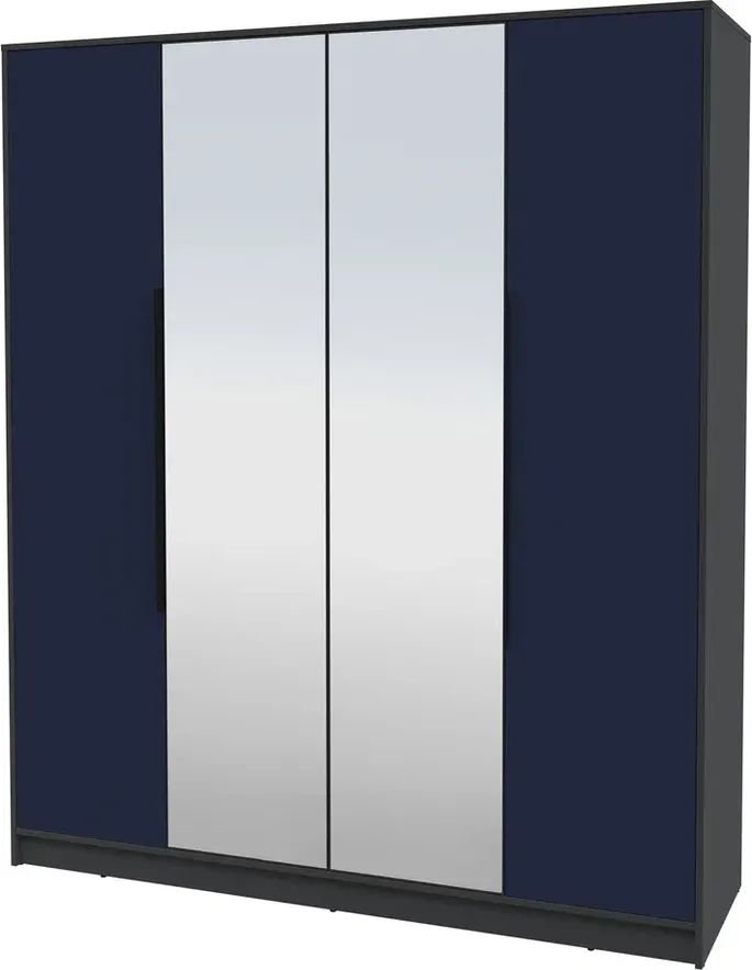 

Шкаф распашной Интерлиния Концепт КТ-Ш4з Глосс (антрацит/индиго)