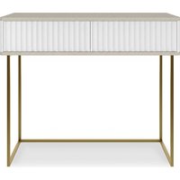 Туалетный столик без зеркала Shtabe Royal 5011 эко (макиато/золото)