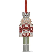 Елочная игрушка Albero Di Natale Щелкунчик 0.5х9х9 см 520402-6 (красный)