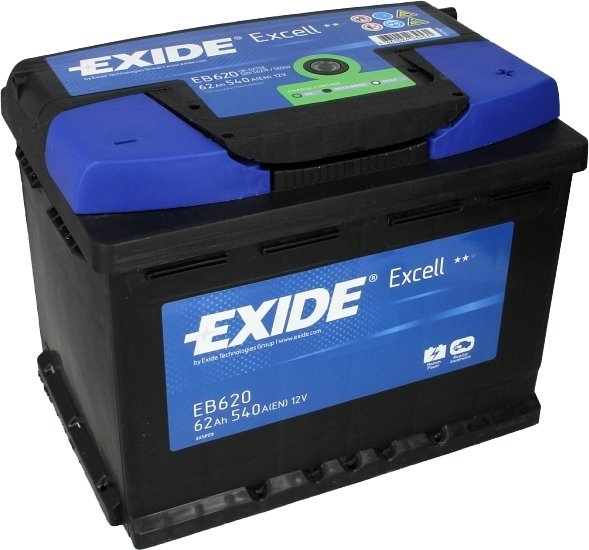 

Автомобильный аккумулятор Exide Excell 12V/62Ah EB620