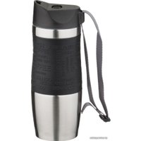 Термокружка Agness 709-037 400мл (нержавеющая сталь/черный)