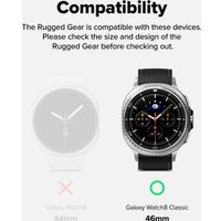 Ремешок Ringke Rugged Gear для Galaxy Watch 8 Classic 46mm All Black