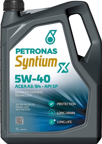 Моторное масло Petronas Syntium X 5W-40 A3/B4 5л