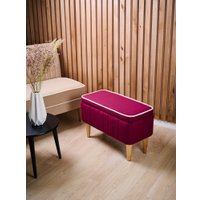 Банкетка MONOFIX Амма с ящиком (винный №63)