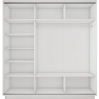 Шкаф-купе Трия Румер-2 СШК 3.180.60-11.11.11 3-х дверный (белый снег/белый снег)