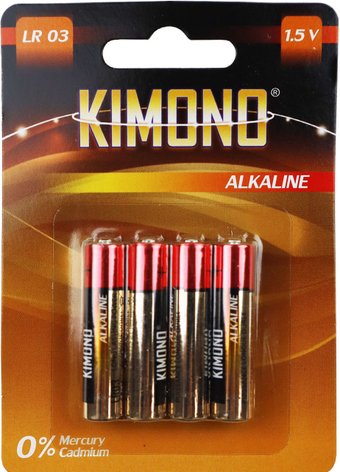 Батарейка Kimono Alkaline LR03 BL4 ААА 4шт
