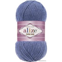 Пряжа для вязания Alize Cotton Gold 374 (330 м, голубой меланж)