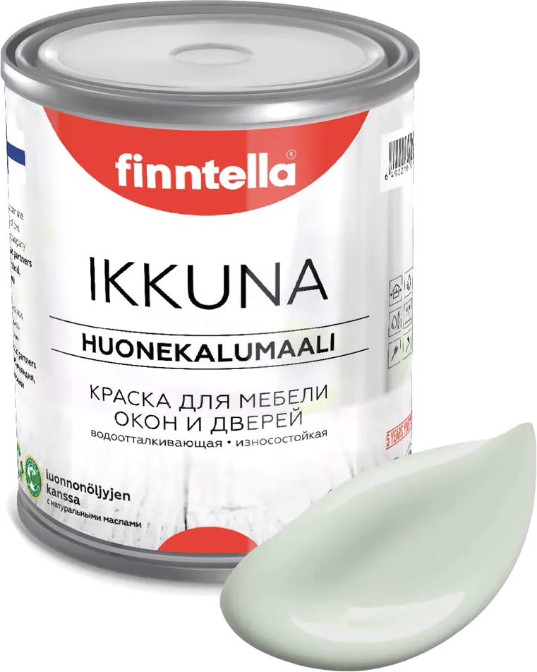 

Краска Finntella Ikkuna Akaatti F-34-1-1-FL057 0.9 л (светло серо-зеленый)