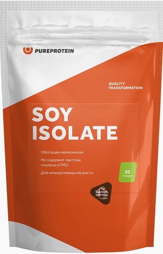 Протеин соевый Pureprotein Soy Isolate (900 г, карамель)