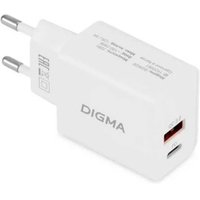 Сетевое зарядное Digma DGW2D (белый) в Пинске