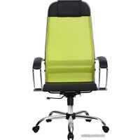 Офисное кресло Metta SU-1-BK Комплект 4, Ch ов/сечен (резиновые ролики, лайм)