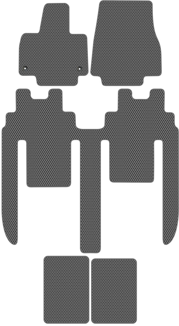 

Комплект ковриков для авто Alicosta HiPhi X I (suv) 2020 - Н.В. (серый, ромб)