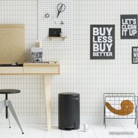 Мусорное ведро Brabantia Pedal Bin NewIcon 12 л (черный матовый)