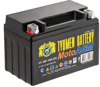 Мотоциклетный аккумулятор Tyumen Battery 6МТС-9 AGM (9 А·ч)