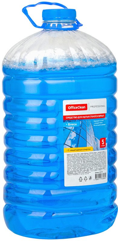

Средство для стекла и зеркал OfficeClean Professional Блеск с нашатырным спиртом (5 л)