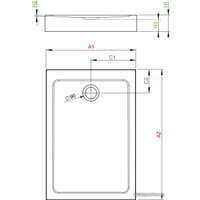 Душевой поддон Radaway Doros F Compact 120x90