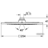 Верхний душ Grohe Rainshower F-Series 10" 27271000