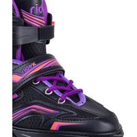 Роликовые коньки Ridex Remi (р. 31-34, черный/фиолетовый/розовый)