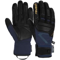 Горнолыжные перчатки Reusch Pro Rc 6201110-7470 (р-р 9.5, Black/Dress Blue/Gold) в Мозыре