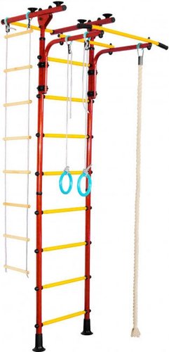 Детский спортивный комплекс Atlet-Sport Пол-потолок-Т А0004 (красный/желтый)