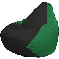 Кресло-мешок Flagman Груша Мега XXXL Г3.1-397 (черный/зеленый)