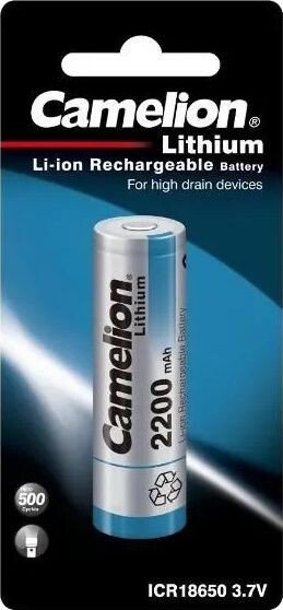Аккумулятор Camelion ICR18650F-22BP1