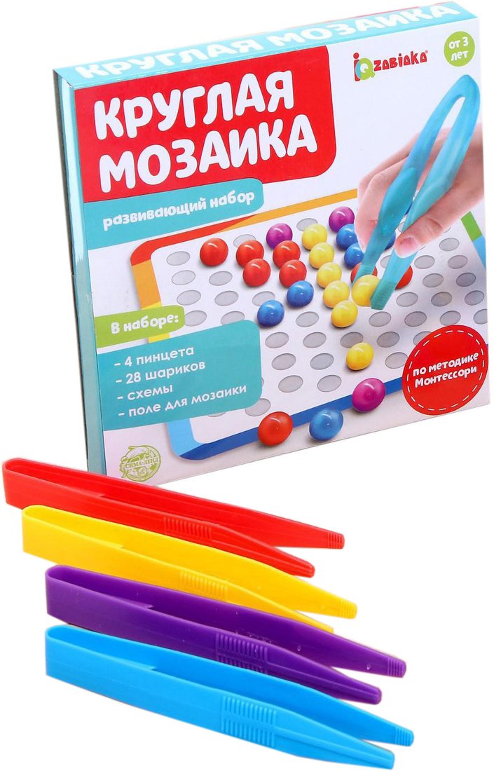 

Развивающая игра Zabiaka Круглая мозаика 5076300