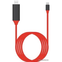 Кабель USBTOP USB Type-C – HDMI UltraHD 4K 2 м (красный)