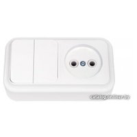 Розетка Bylectrica Пралеска 2В-РЦ-523,10А, белый