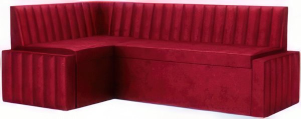 

Угловой диван Мебель-АРС Вермут левый 213x82x133 (бархат красный Star Velvet 3 Dark Red)