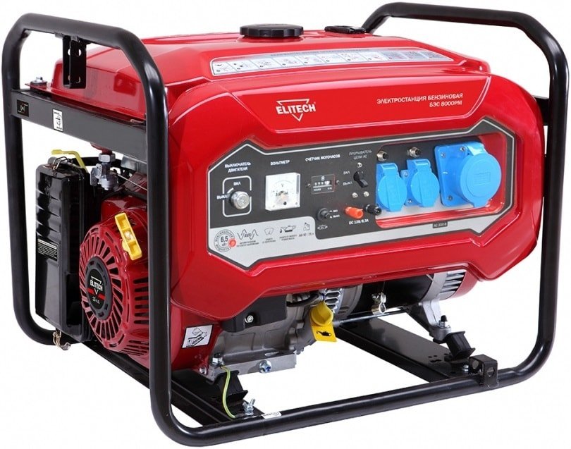 

Бензиновый генератор ELITECH БЭС 8000РМ