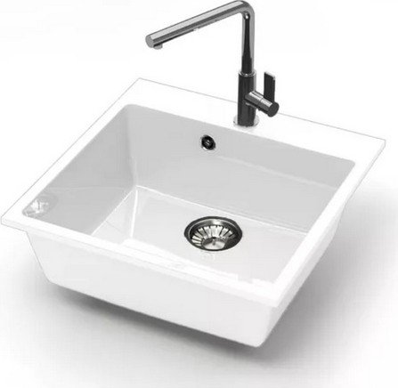 

Кухонная мойка MARRBAXX Карельский камень модель 44/G31 F044G031 (белый)