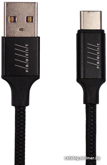 Кабель Profit QY-18 USB Type-C 1 м (черный)