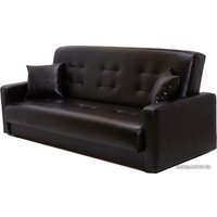 Диван Луховицкая Мебельная Фабрика Аккорд пружинный 140 (черный)